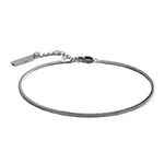 Pulseira Rabo de Rato Aço Prata PULSEIRA 118 Blueen Store 21cm 