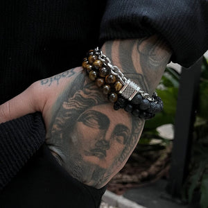 Pulseira Volcanic Tiger Eye PULSEIRA 101 Blueen Store 