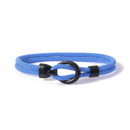 Pulseiras de Corda - Tie PULSEIRA CORDA 09 Blueen Store Azul 17cm 