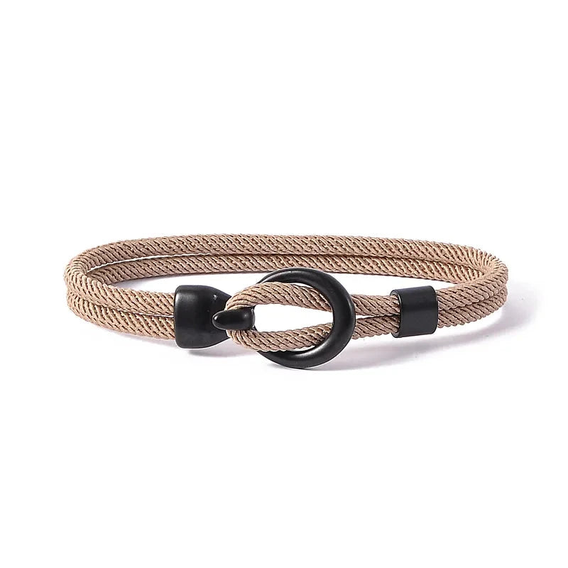 Pulseiras de Corda - Tie PULSEIRA CORDA 09 Blueen Store Bege 17cm 