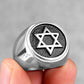 Anel Estrela de Davi 0 Blueen Store 14/15 Prateado 
