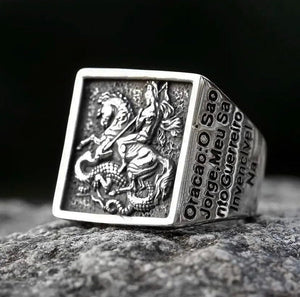 Anel Oração de São Jorge ANEL 45 Blueen Store 