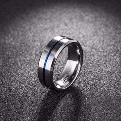 Anel Round Silver - Blue Line ANEL 59 Blueen Store