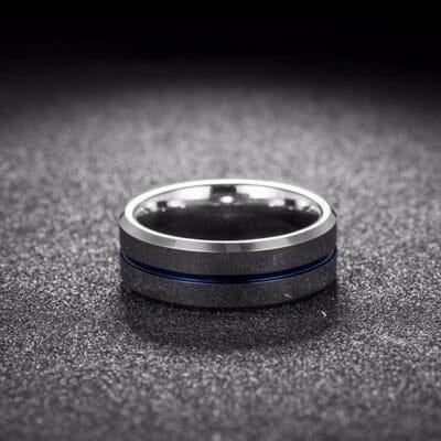 Anel Round Silver - Blue Line ANEL 59 Blueen Store