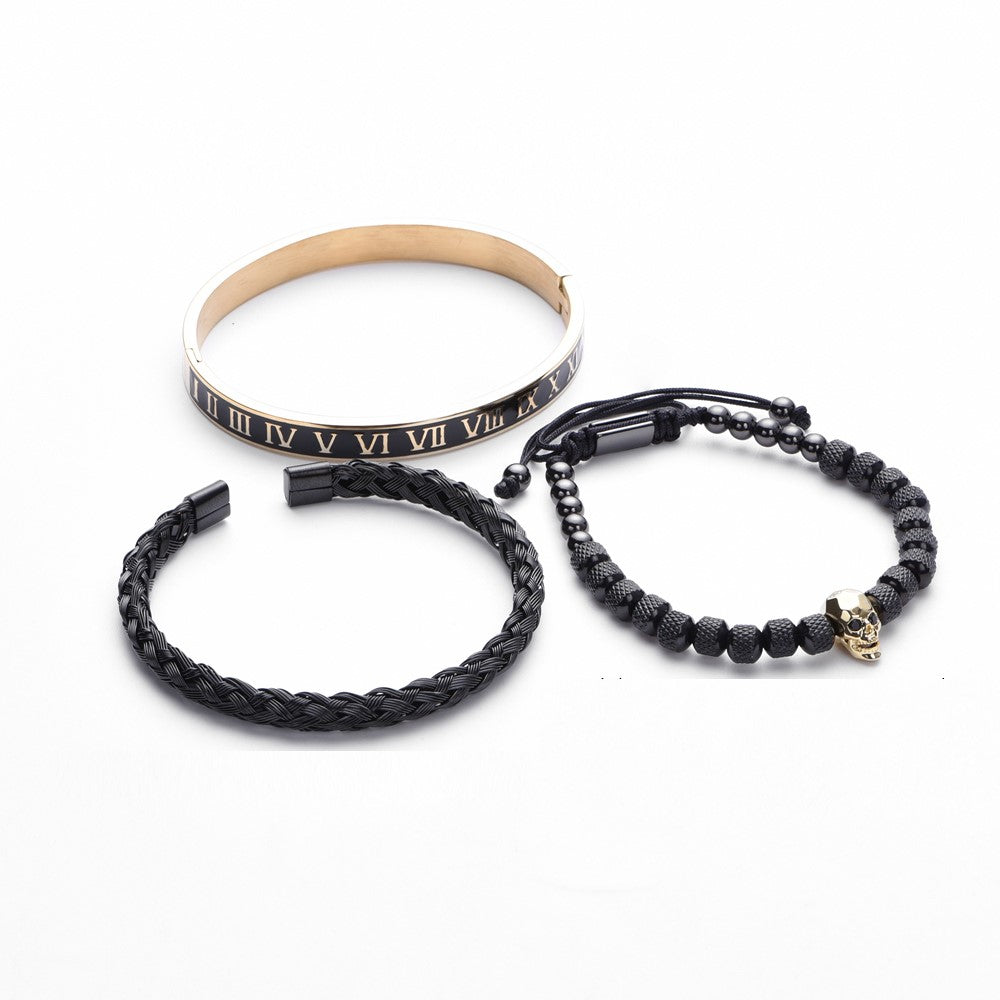 Kit 3 Pulseiras Royal Skull 0 Blueen Store 