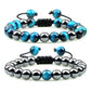 Kit de Pulseiras DUO - Olho de Tigre Azul e Hematita 0 Blueen Store 