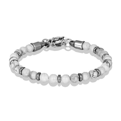 Pulseira Beads 0 Blueen Store Turquesa Branca 