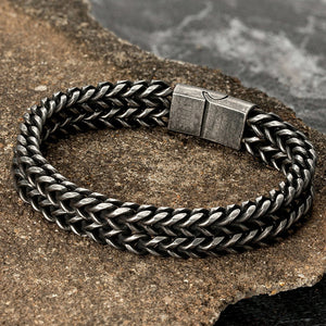 Pulseira de Corrente Dupla - Vintage 0 Blueen Store 