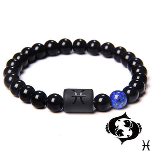Pulseira Signos do Zodíaco 12 Constelações Pulseiras Blueen Store Peixes 17CM 