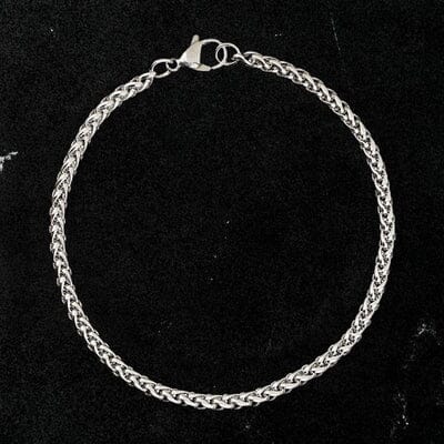 Pulseira Solid de Aço Prata PULSEIRA 109 Blueen Store 